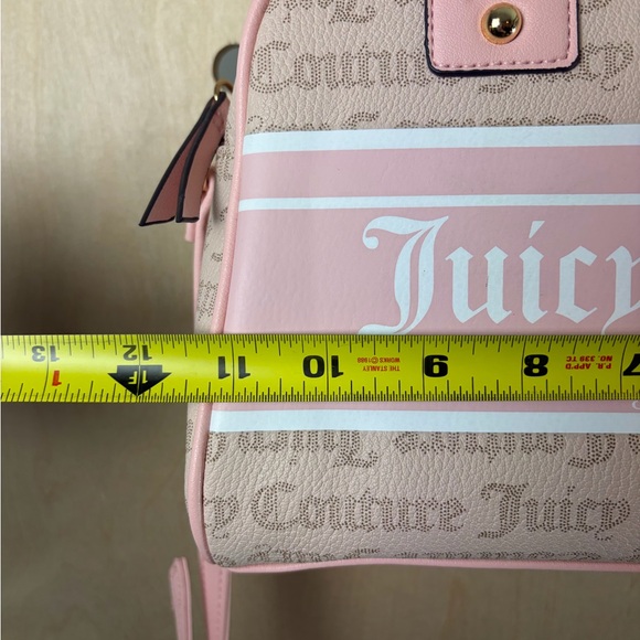 Juicy Couture Sandstone Fashionista Bowler Satchel Pink/Tan - Picture 8 of 11